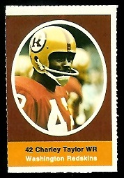 1972 Sunoco Stamps      601     Charley Taylor